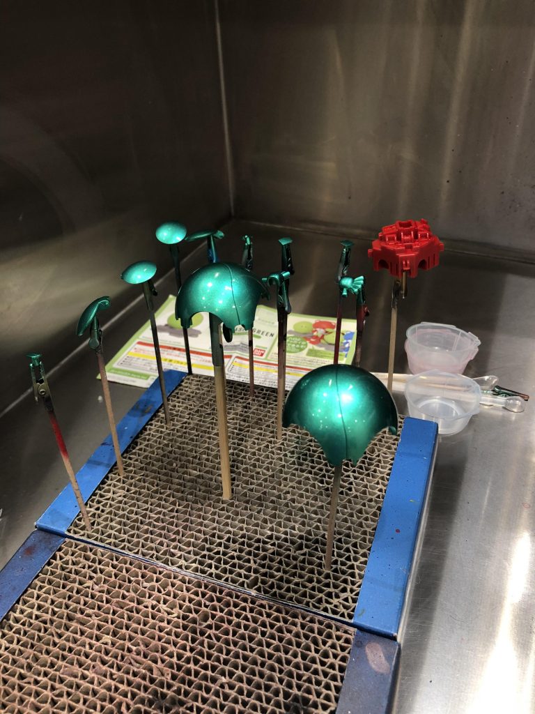 ガンダムベースで、クリアコート!