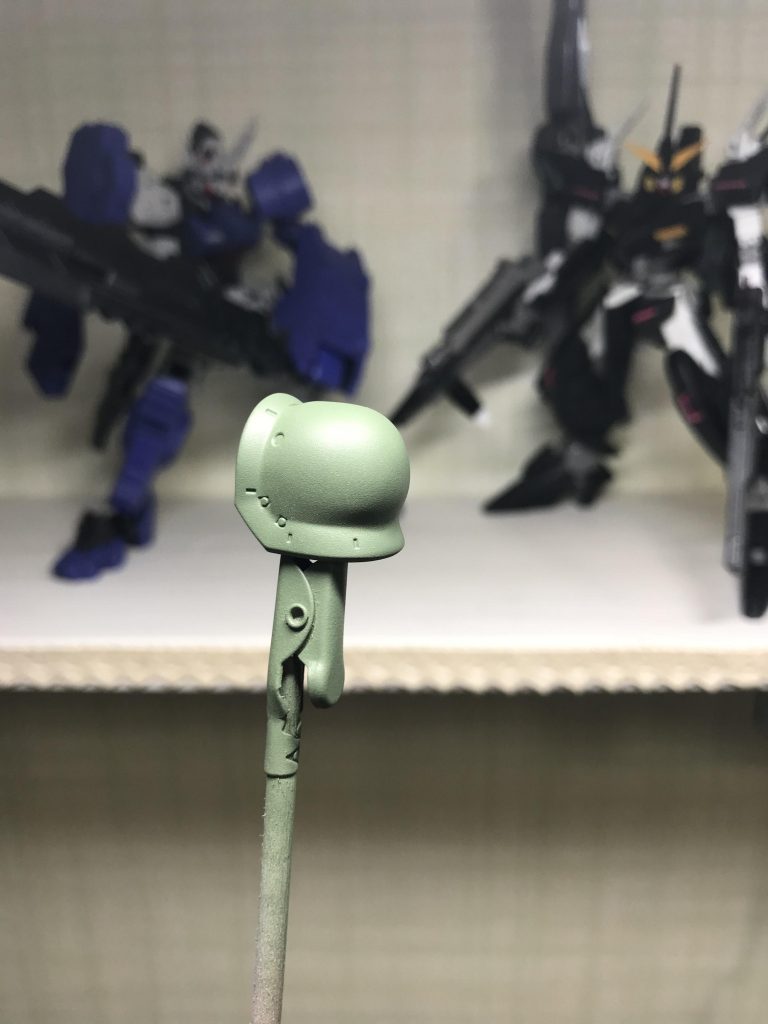 合わせ目消しは肩しか行っていません。