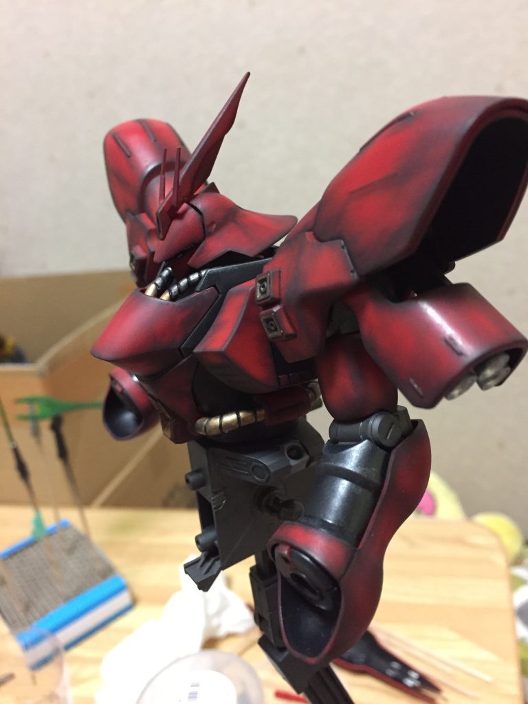 HGUC 1/144 サザビー ウェザリング–3枚目/制作者：@gyuuuutora
