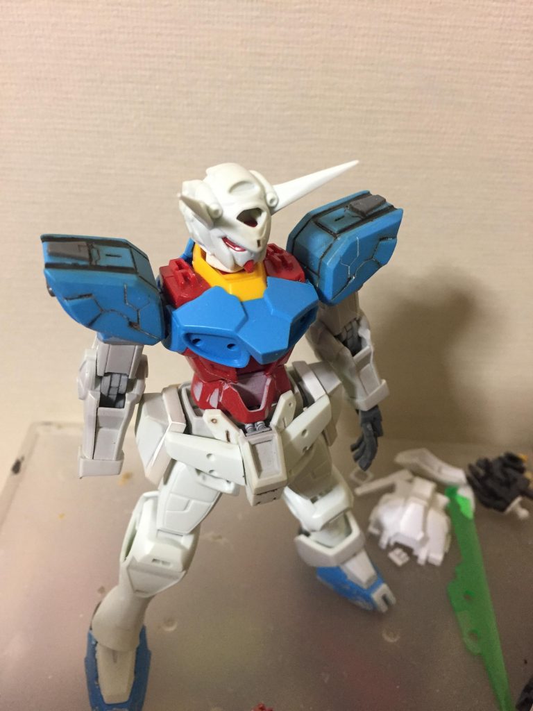 実は作ってるとき1番頭を悩ませたのは肩でした( ˘ω˘ )

どうにかして楽にディテールアップ出来ないだろうか…と考えた結果こうなりました←