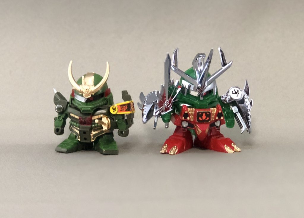 クリアver.に闇の鎧を装着させ、殺駆頭と並べててみました