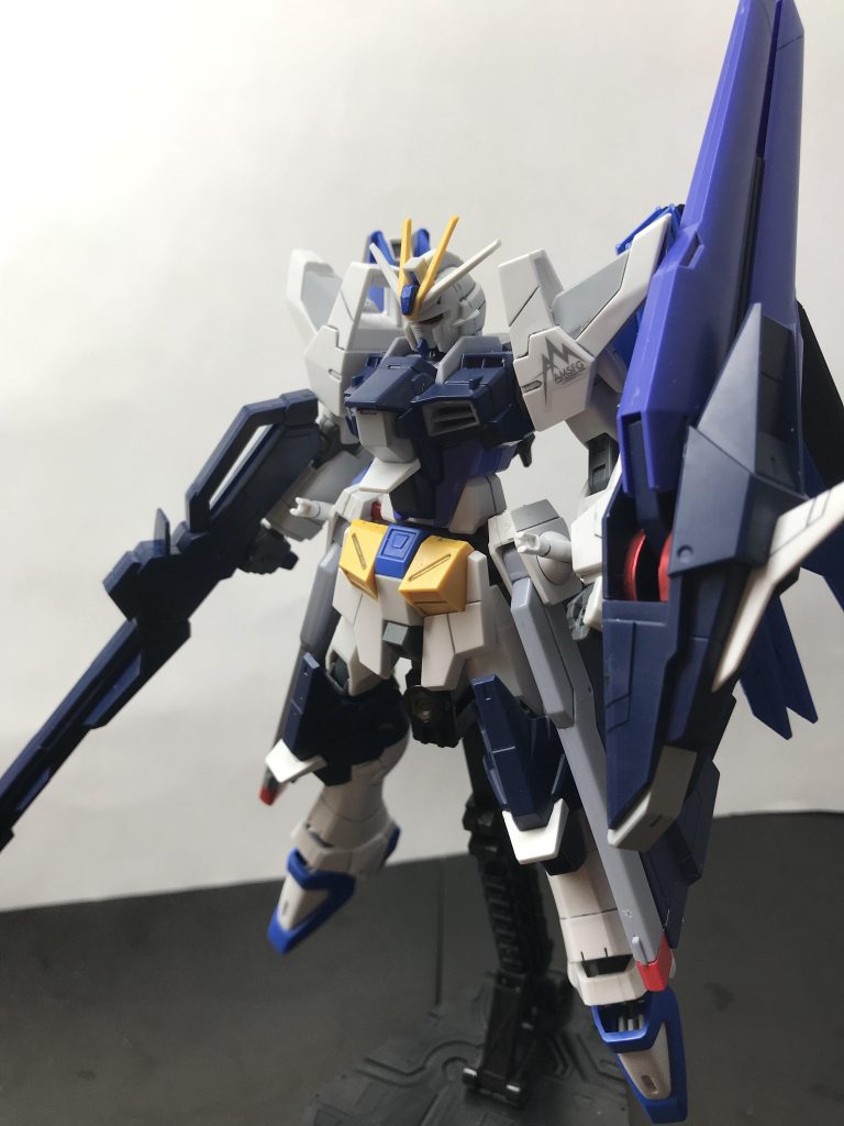 3つ目はリベルターインパルスリナッシェレです。リベルターインパルスを改修した姿です。だいたいアメストのパーツで構成してますがなかなかかっこいいのでお気に入りです。「リナッシェレ」はイタリア語で復活という意味です。