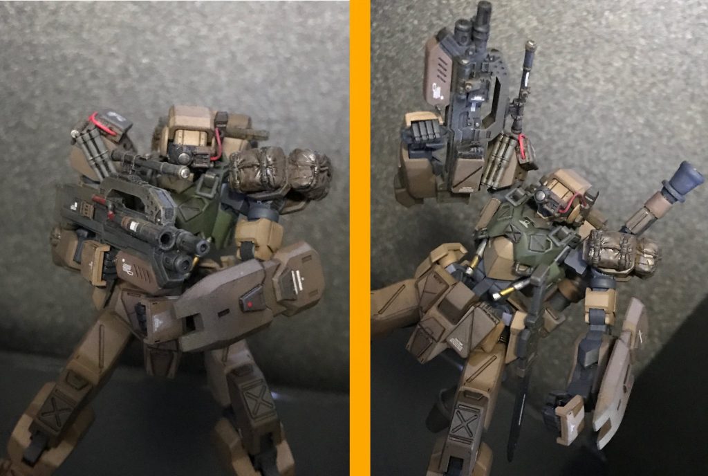 マシンガンにも磁石を仕込み、体の三箇所に磁石仕込んでます