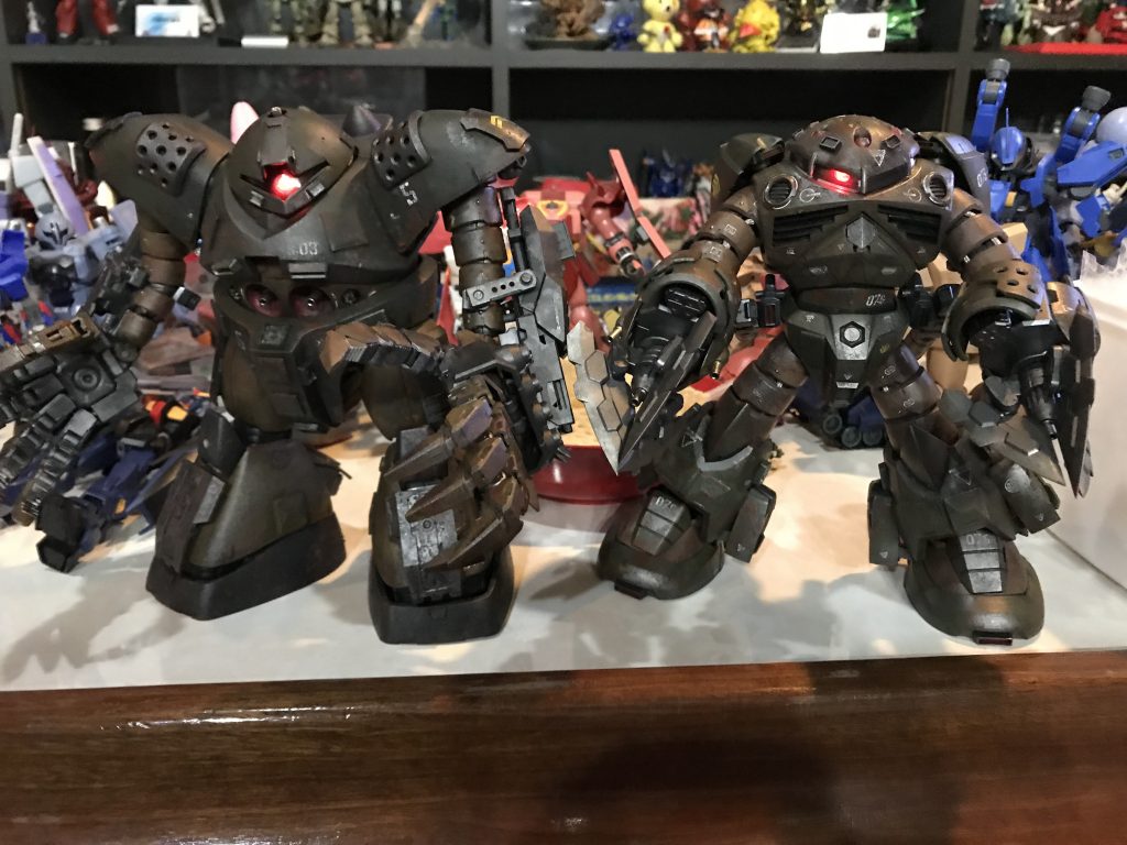 前に作成したズゴックとの2ショット