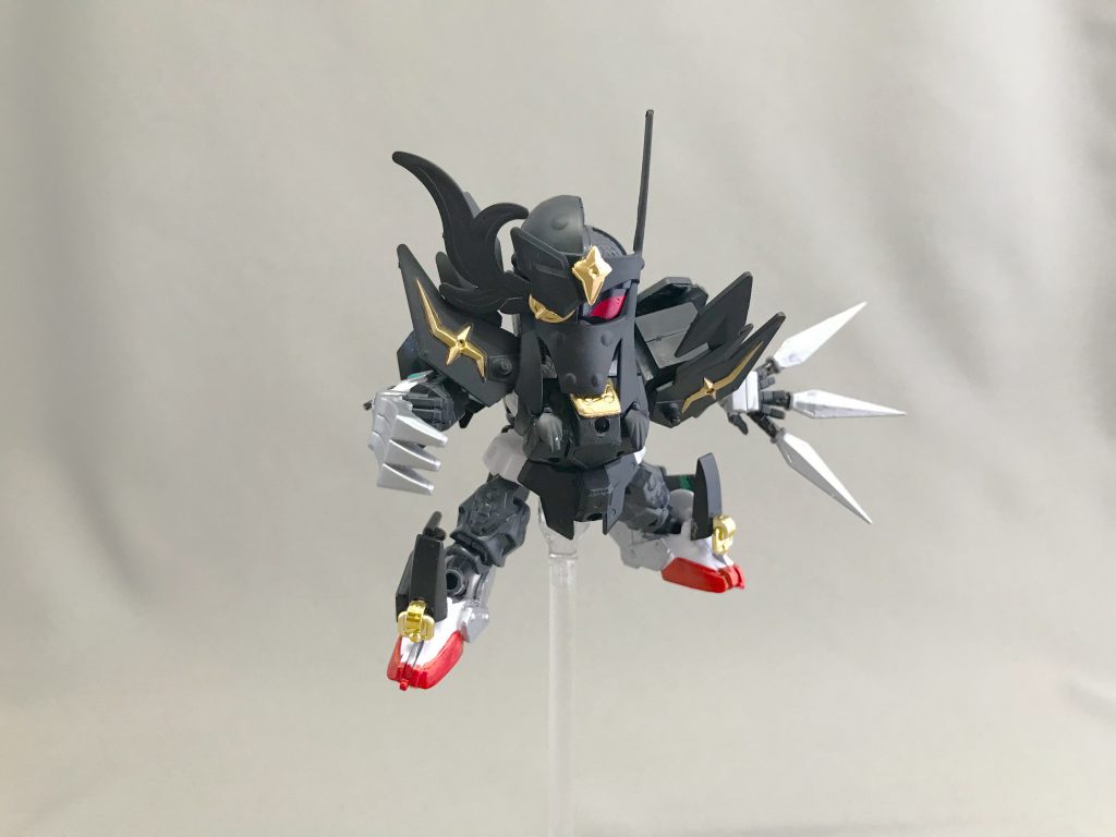 元は4段超変形の武零斗さんですが軽装タイプを省略したので変わりに闇落ちバージョンを
なかなかカッコいい悪い奴になったと思ってます

閲覧ありがとうございました🙌