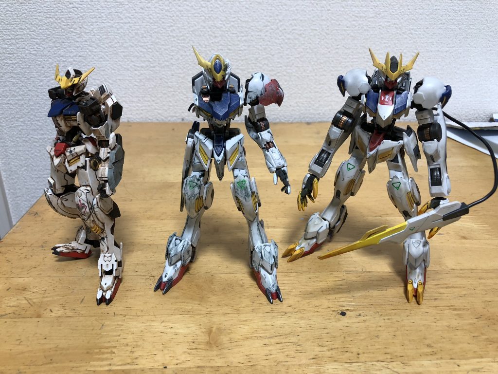 比較（画像のルプスは汚し塗装していません）