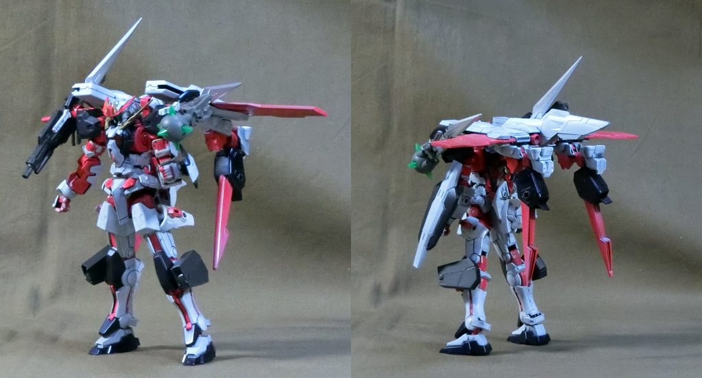 フライトユニット装備。肩のブレイドが干渉してしまうので外したほうがよかったかな……