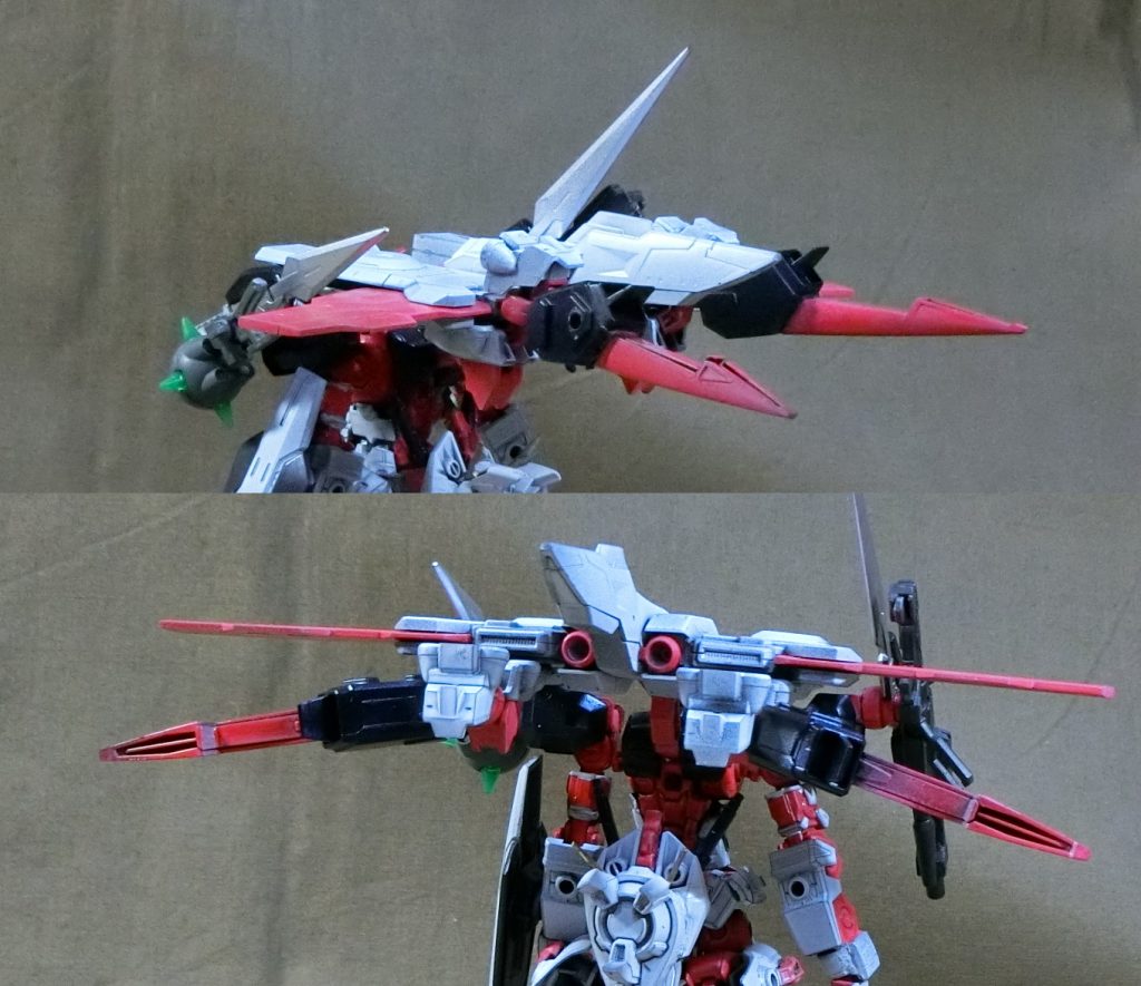 アスタロトオリジンの足首とレッドフレームのブースター部を組み合わせたステップブースター。