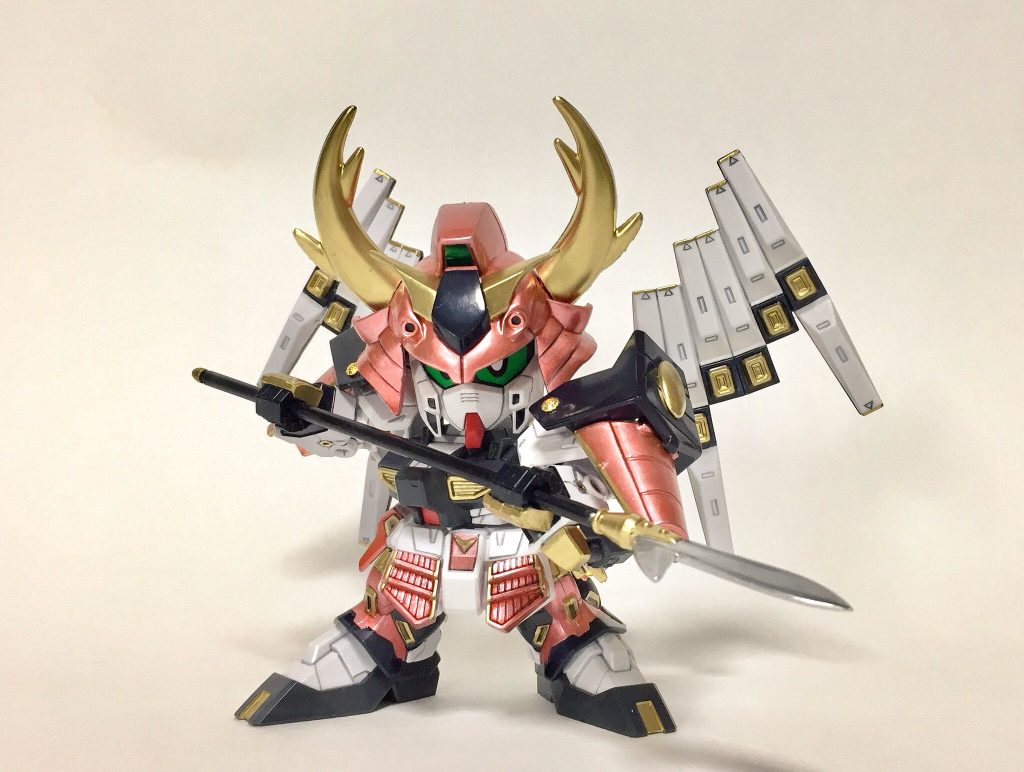 LGBBの関節で槍を構えるポーズもバッチリ!