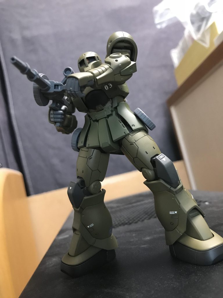 この頃からエポキシパテを使いはじめました。マシンガンの肉埋めに使用しました