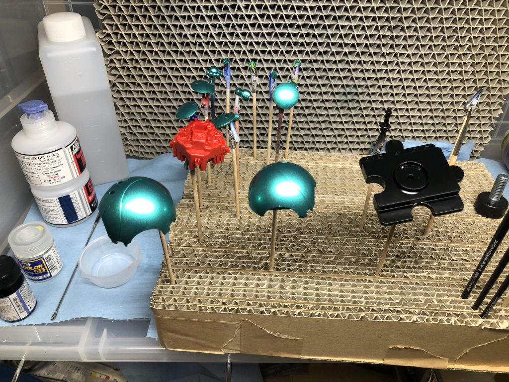 中研ぎ後のクリアコート!