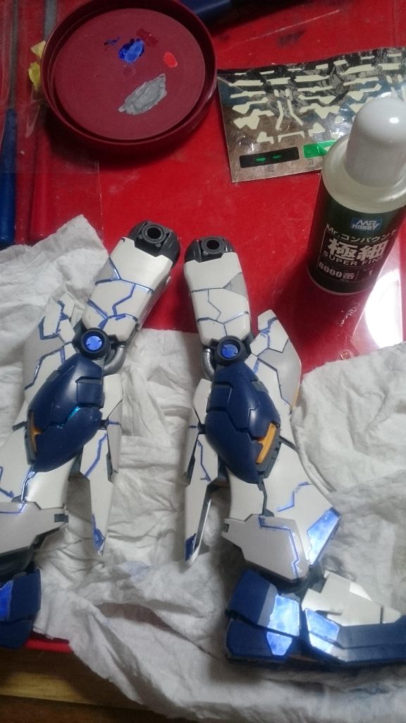 すみいれ、磨きをしてます。