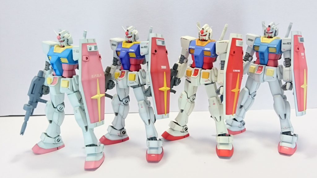 おまけ
わが家のリバイブガンダム。
多分また同じキットを製作します。