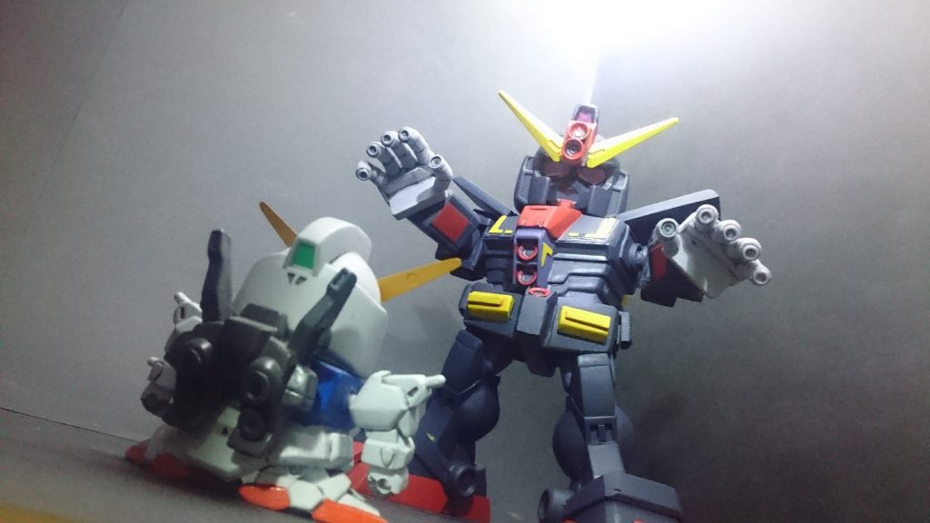 BB戦士ガンダムマークⅡ越しのサイコ