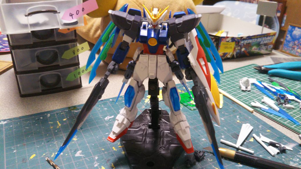 肩をGサイフォスの物に
膝にスクランブルの物を使用