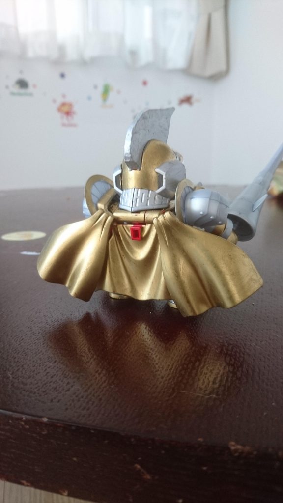 ほぼ騎士ガンダムですね。頭と盾のみ三國伝ギャンから移植。