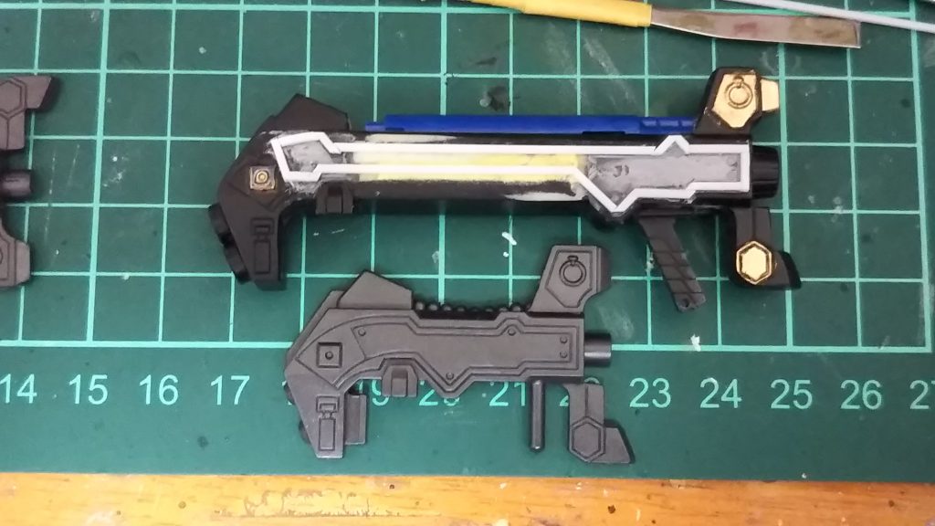 地獄邪悪砲(ヘルジャークほう)はかなり延長・幅増しした後にディテールを作り直しています。