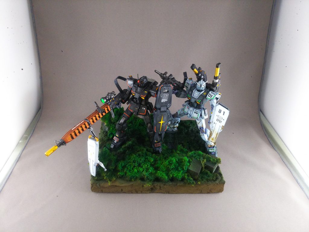 ジオラマ部分にも工夫がありますが、引きで見ると分かりやすいかな？