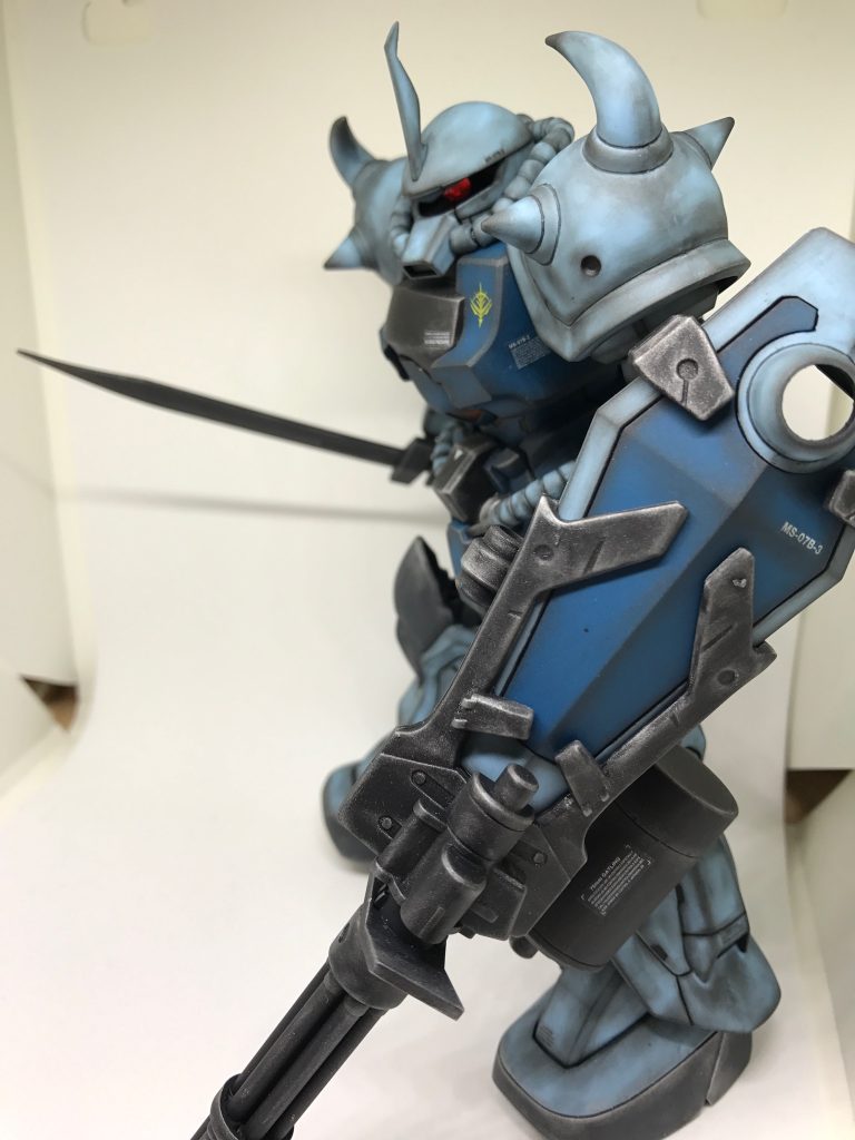 MG 1/100 グフ・カスタム ウェザリング–2枚目/制作者：@gyuuuutora
