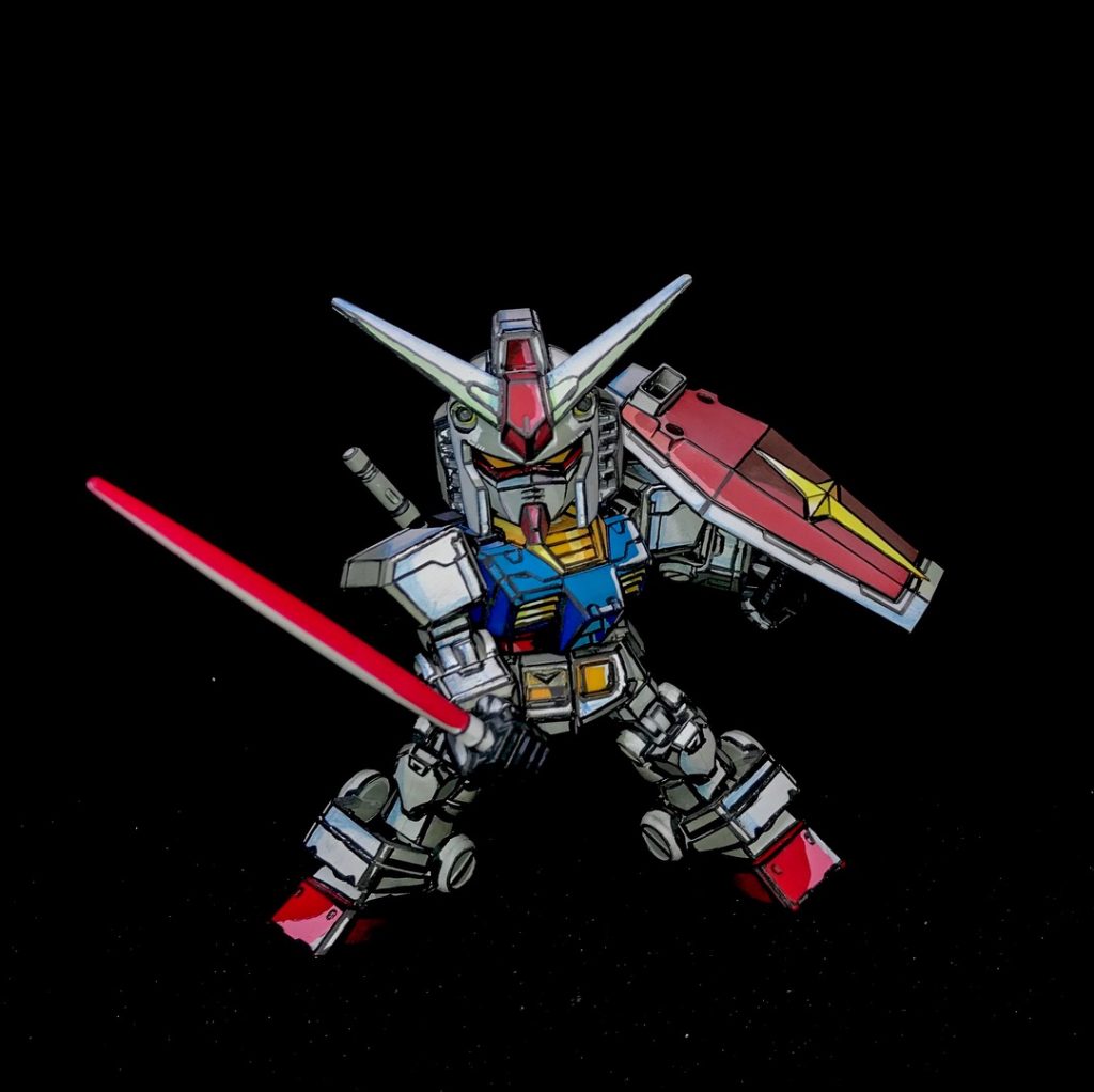 クロスシルエット RX-78-2 ガンダム イラスト風模型–5枚目/制作者：ソネ