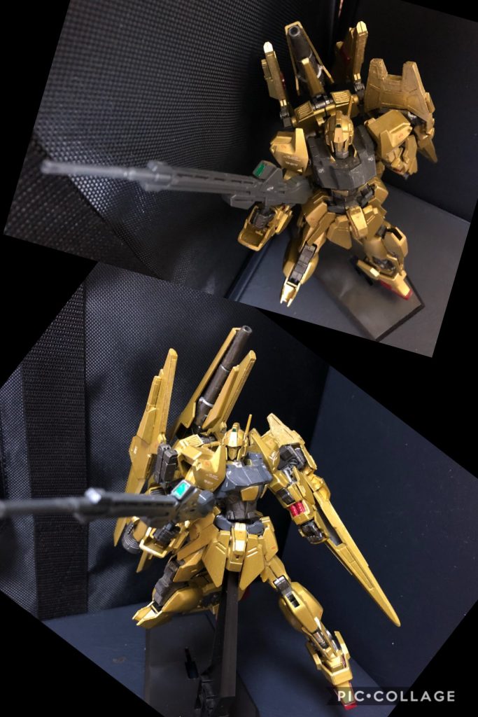 変形機構もZ系列の様に複雑ではなく、腰を反転させて脚をたたむ程度である。後はバックパックの調整くらいで難しくないので、可変は百万式をお持ちの方なら誰でも可能だと思われる。