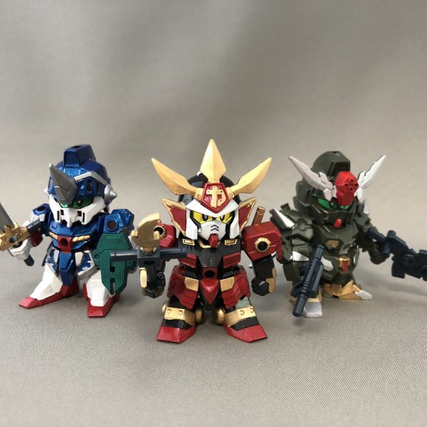 ガシャプラSDガンダムリペイント 武者・騎士・コマンド