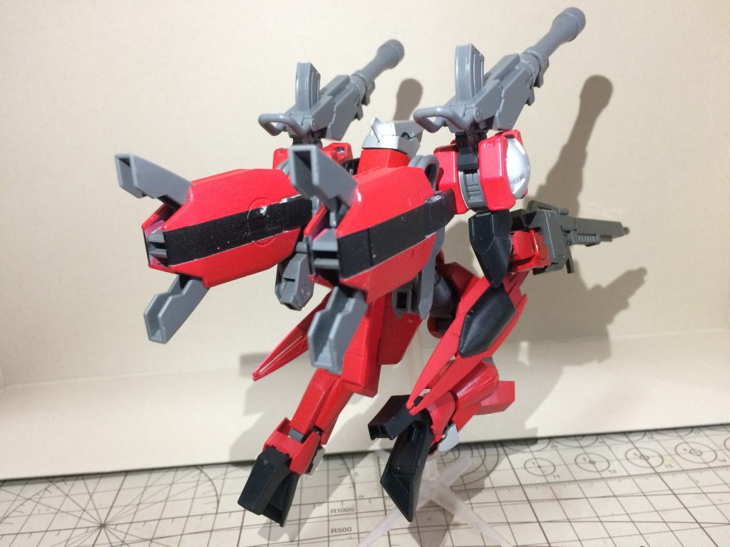 重戦形態のバックショット