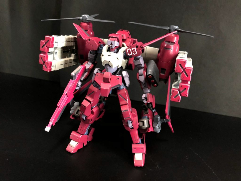 獅電にティルトローターパックと色々つけました。