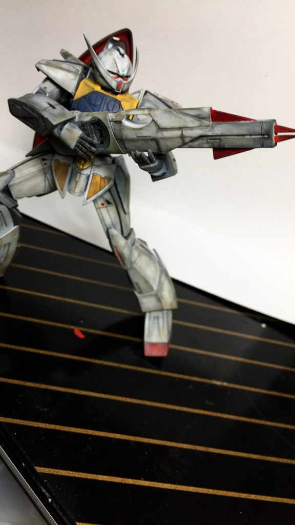 ライフルを構えて