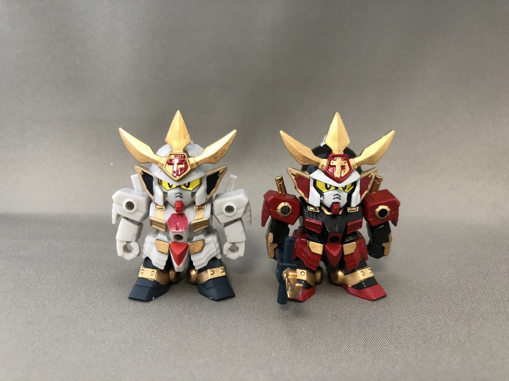 武者、通常カラーとの比較