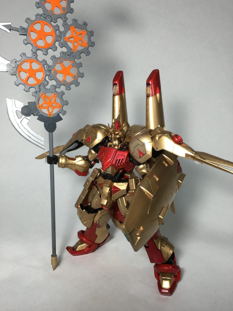 この歯車の武器は重くなりすぎてもたなかったので作り直した2代目です…