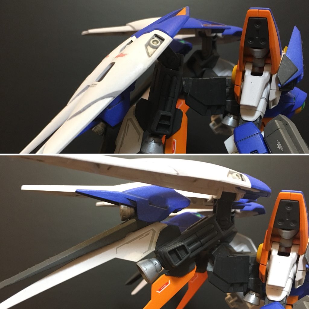 バーニアの角度つけれるように改造してます。