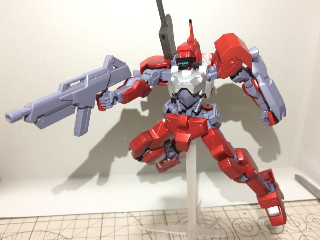 ライフルで牽制