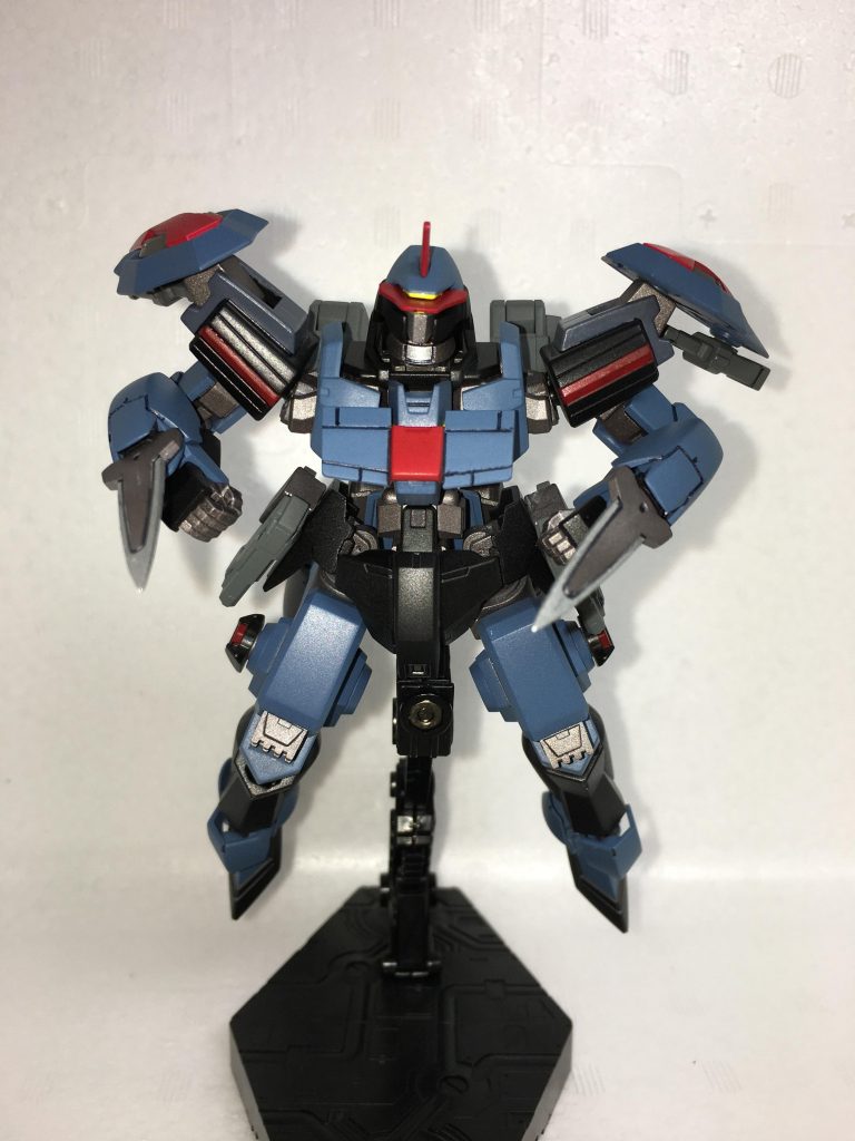 腕のワイヤークローは使いにくいやん→カタールなら汎用性高いやん！！のノリですw

レギンレイズジュリアの先端をトキントキンにするの気を使ったな〜(*´∀`)