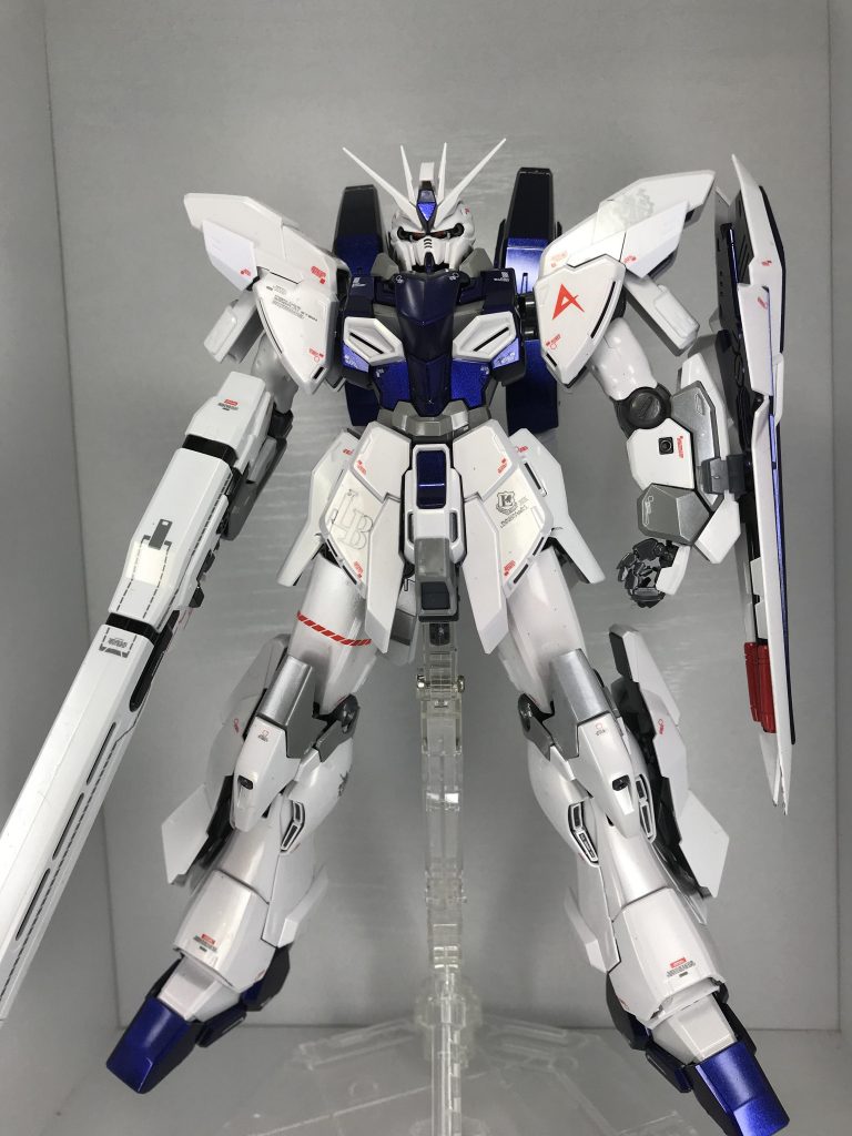 MG シナンジュ・スタイン オリジナル仕様、パール、偏光塗装(アムロ専用機風)–9枚目/制作者:モルガナ