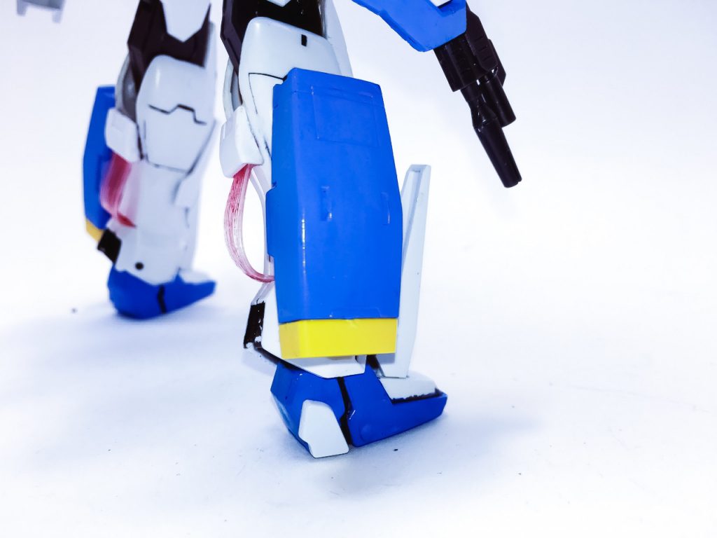 脚部の大型バーニアはフレキシブルに可動します！(画像には載ってませんが、踵が増設されています！)