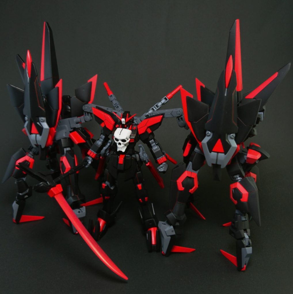 ｢クロスボーンガンダムアークラミア｣
ラミアの追加武装版、思い切ってイージスを丸ごと使いました。(>ω< )