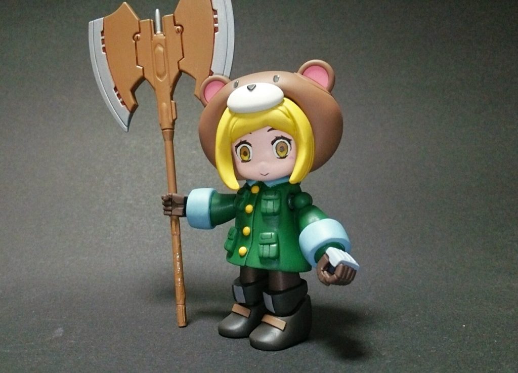 通常ハンドで斧装備状態です。頭はクマ被りっぱなしです(笑)