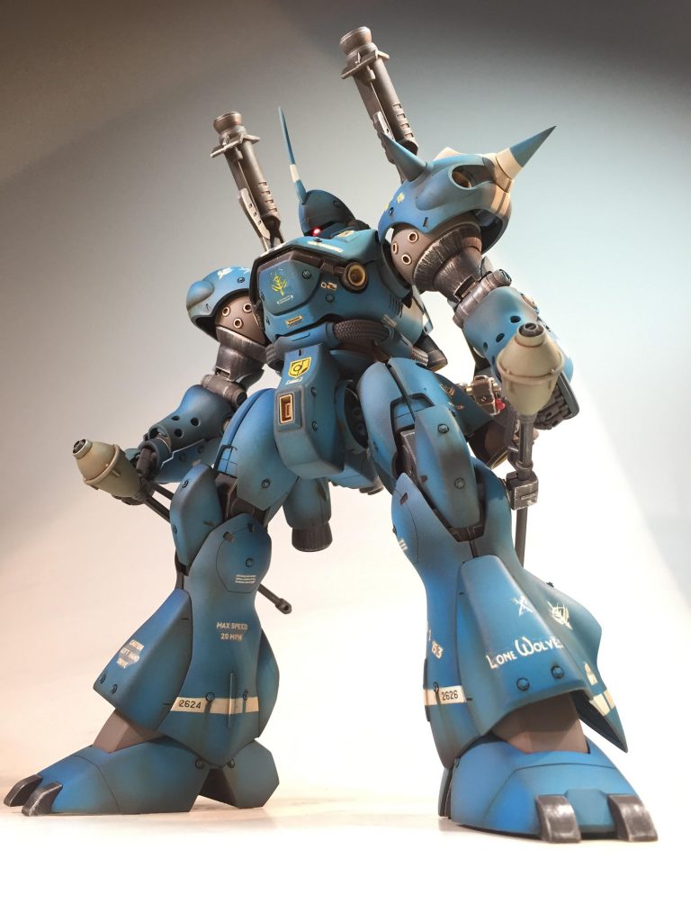 煽りにより迫力が出るように、グラデーションのバランスを考慮して塗装しています。