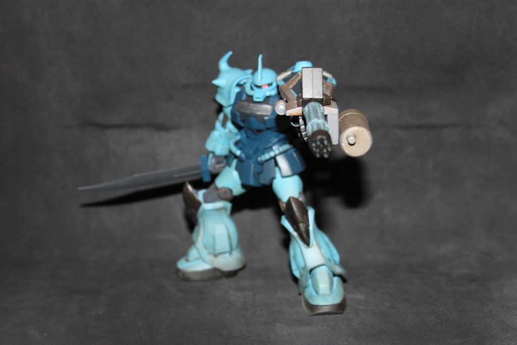 ジャイアントガトリングの乱射体制です。スコープの所を塗り忘れていますねｗ