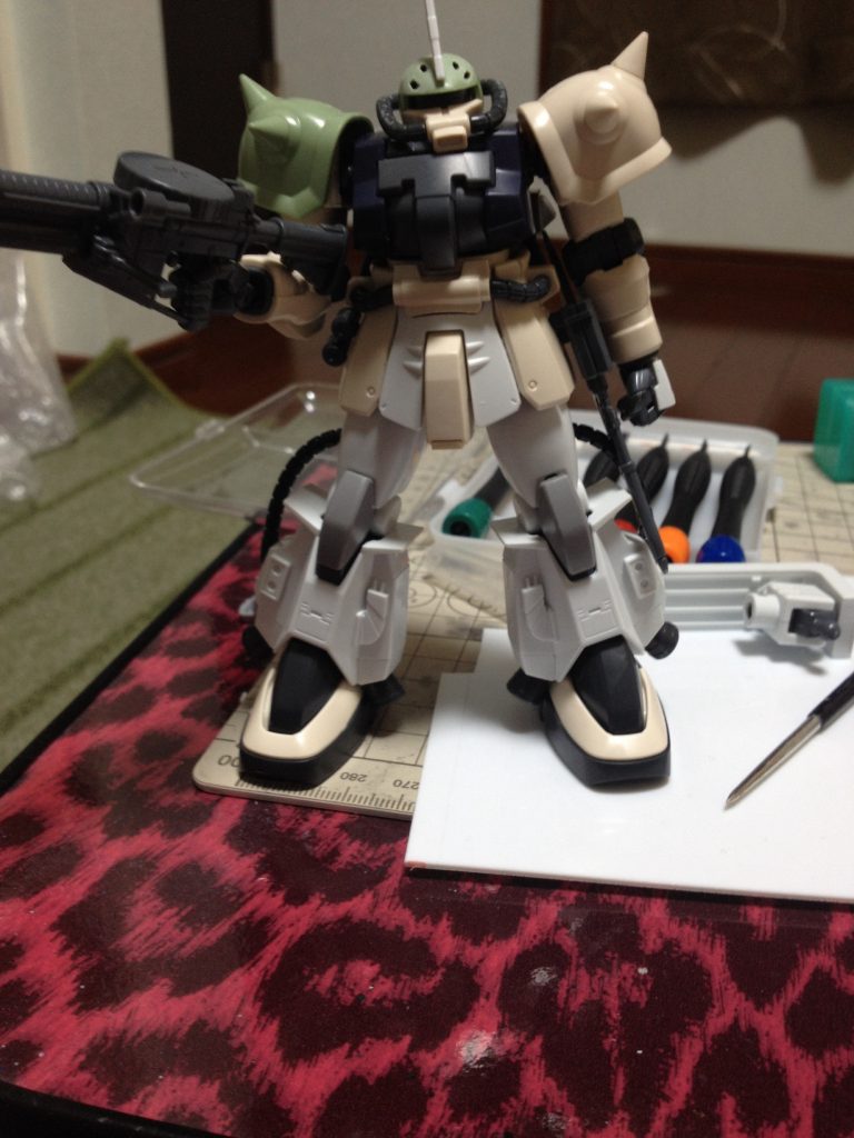 ミキシング中。