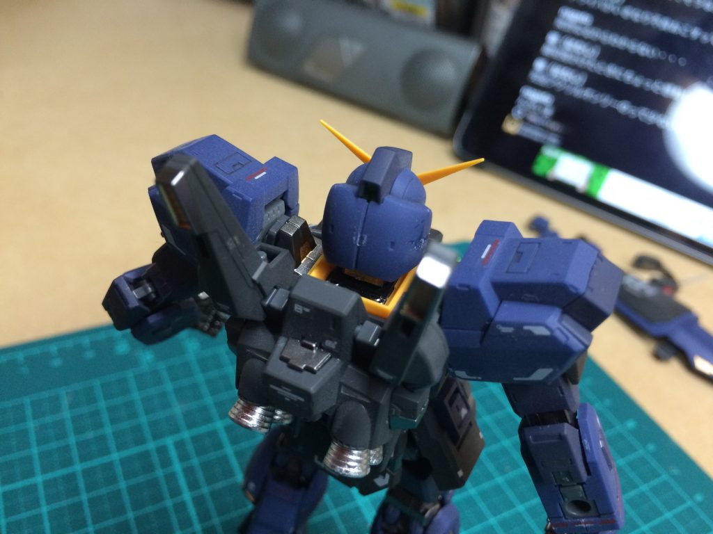 ＲＧ　ガンダムMK-II（ティターンズ仕様）部分塗装–2枚目/制作者：nimurode