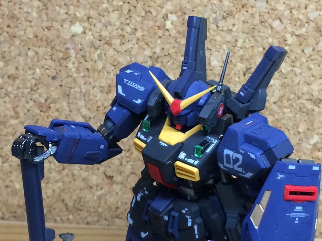 ＲＧ　ガンダムMK-II（ティターンズ仕様）部分塗装–2枚目/制作者：nimurode