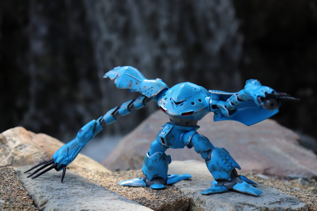 滝の前で(´ω｀)