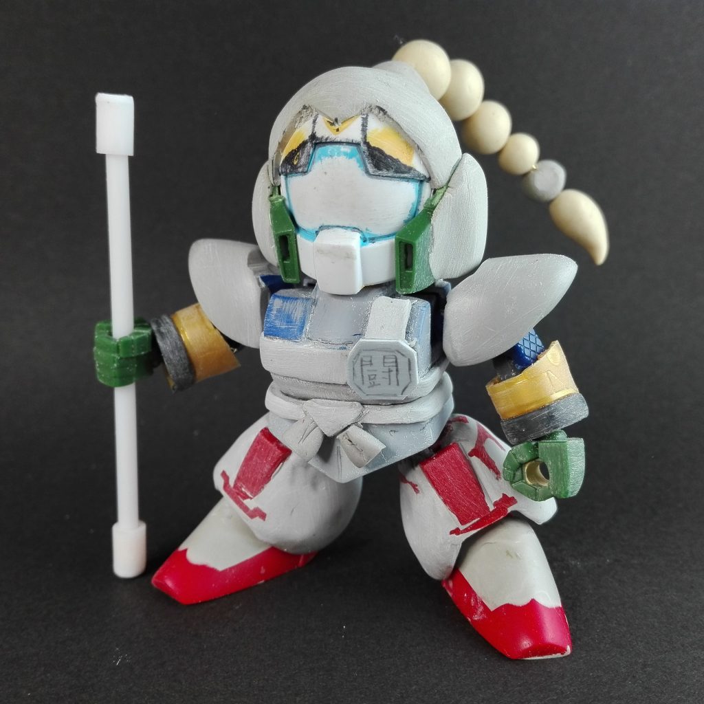 塗装前の状態。キットを芯にしてエポパテ等で形状を作ってます。