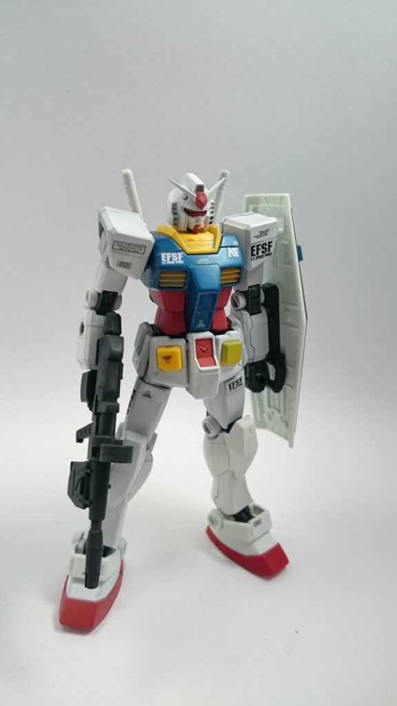 汚し前のガンダムです