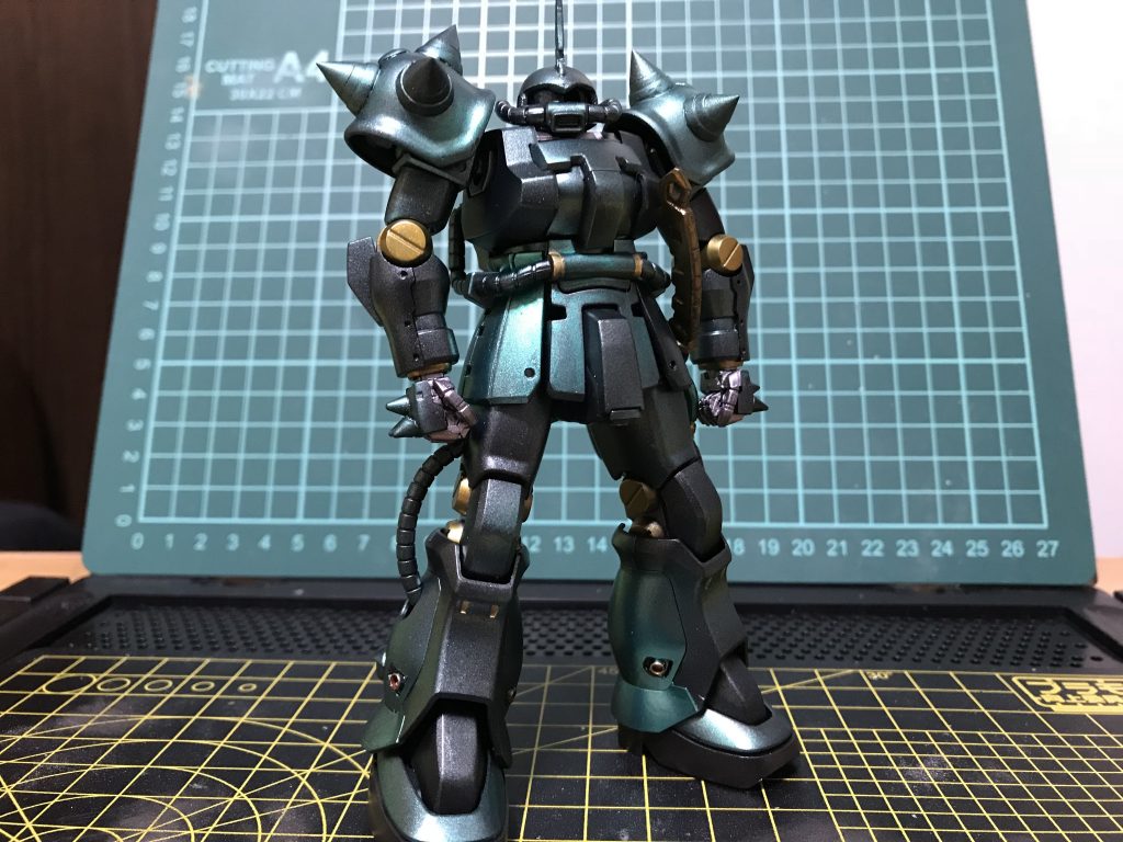 塗装完了後、エングレービング前。