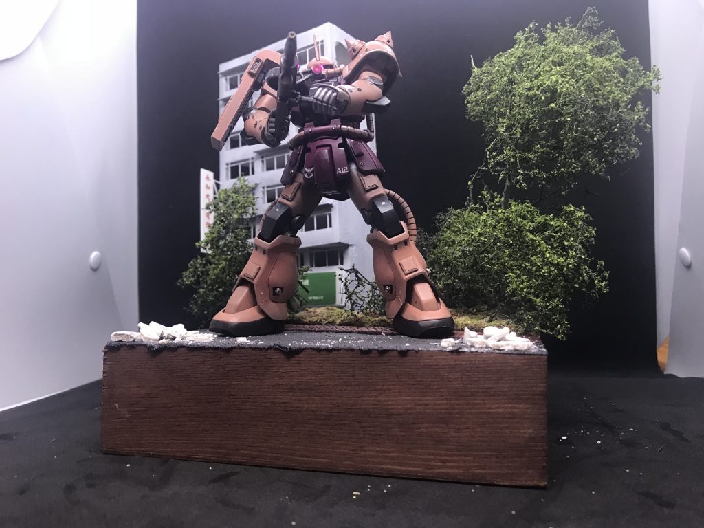 ジオラマ撮影。(ビルはEXAMさん作)