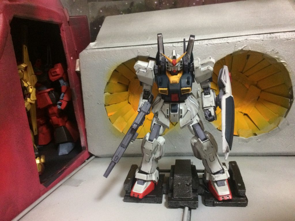 【ジオラマ】機動戦士Zガンダム アーガマ 「モビルスーツ戦」–5枚目/制作者：@Kurz_core95