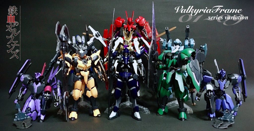 長々と、妄想と構想にお付き合いいただきありがとうございました。ほんと自分でも9機揃えられると思わなかったですし、最初に作ったヘルムヴィーゲとジークルーネから１年半、とても楽しかったです。今となっては感無量。しかし少し終わることへの寂しさもございます。ですがまずはこれにて一区切り。そして、そこには表現の場としてこのGUNSTAさんがありました。ちょうど6機めの発表となるシュヴェルトライテが完成し、写真を撮影し終えたところ当サイトの閉鎖を目の当たりにしたときの悲しみは今も忘れません。ですが、管理人さんの努力と奮起によって、9機完成とその発表の場を再び得ることができたこと、感謝しかありません。これからもまた、よろしくお願いいたします。